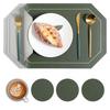 European Leather Placemat Anti-scalding Heat Insulation Mat Waterproof and Oil-proof Western Food Mat Dining Table Mat Coaster Placemat