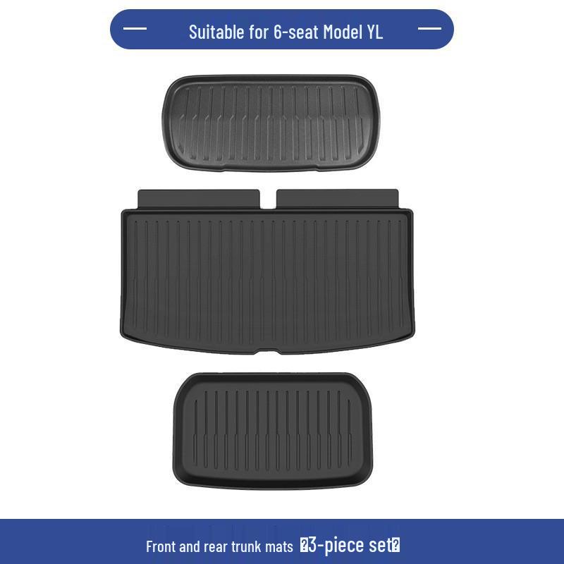 Tesla Model Y 6-Seater Trunk and Backseat Mats Set