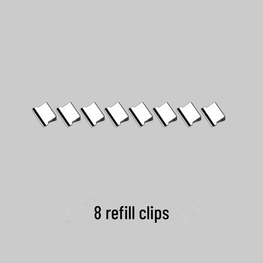 Cartoon Transparent Traceless File Binder Clip for Office Data Organization and Creative Learning