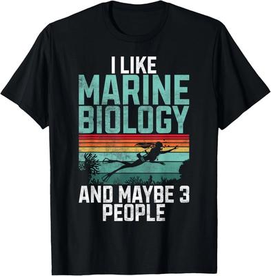 I Like Marine Biology and Maybe 3 People Marine Biologist Gift Unisex T-Shirt