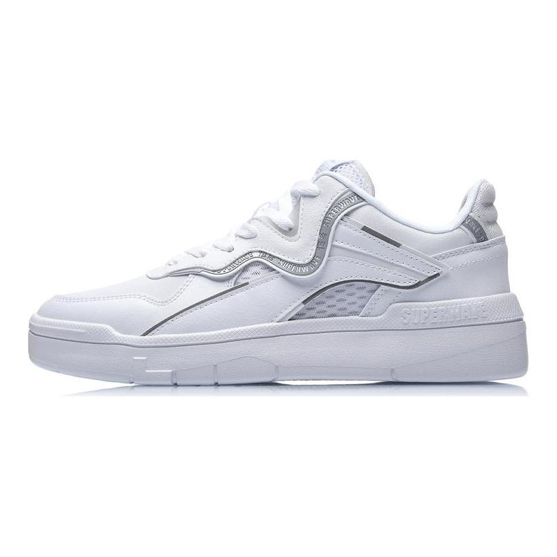 Li Ning SPWV Lite Textile, Synthetic Leather Coverage Slip Resistant And Abrasion Resistant Low top Skateboard Shoes AGCR037-1