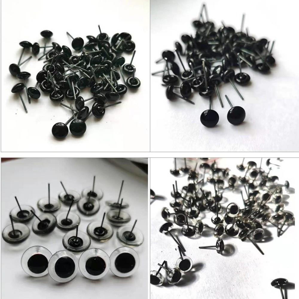 100PCS Creative 3-12mm Dolls Glass Eyes Glass Toys Accessories Doll Eyes DIY Needle Felting Doll Safety Eye Cartoon Dolls