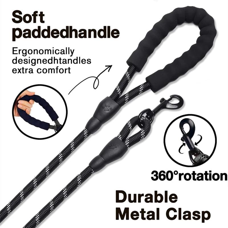 Lightweight Premium Rope Will Not Hurt Your Arm from Your Canine Buddy Pulling Too Hard.