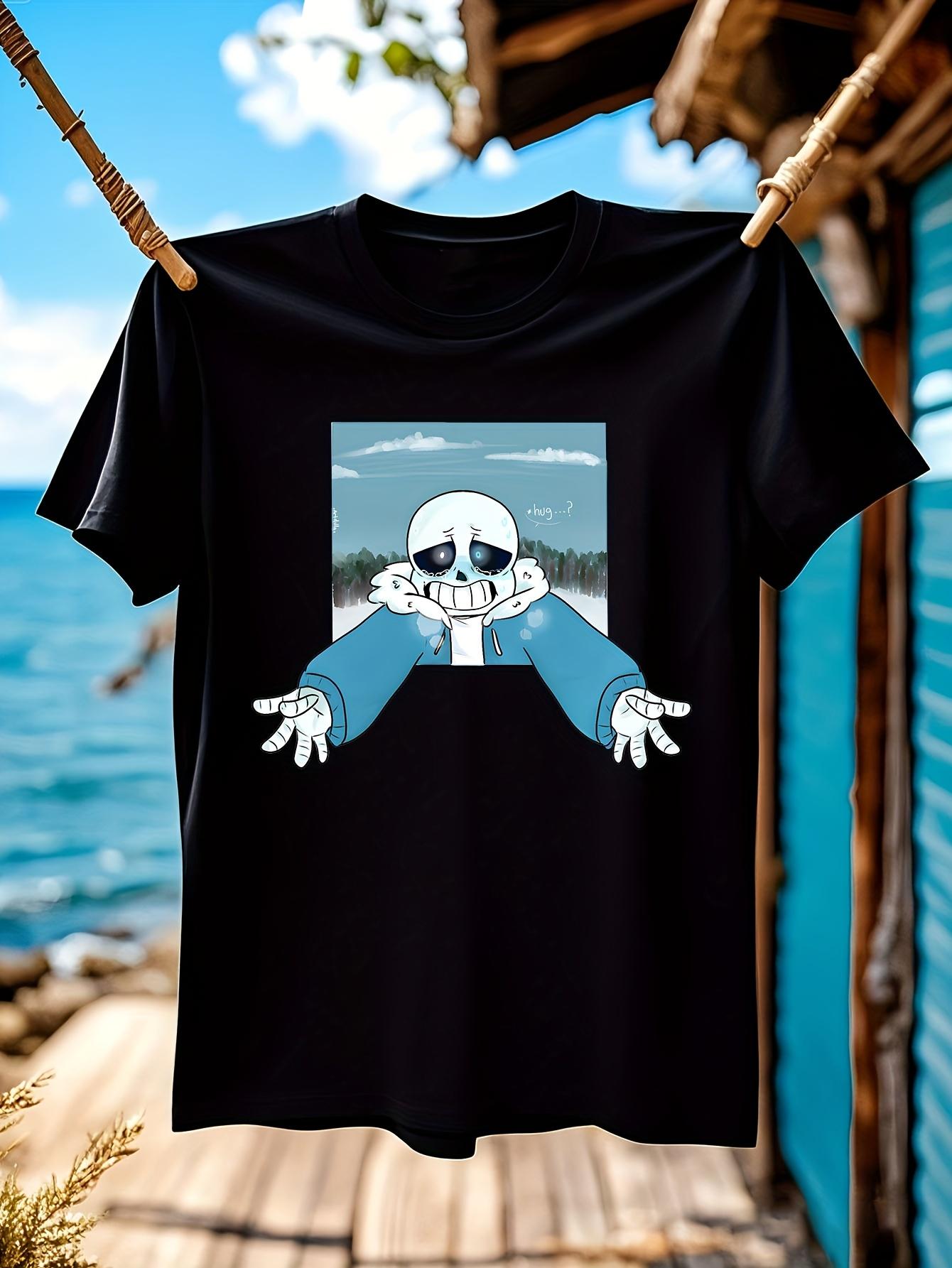 Wo Undertale Tee White Tshirt with Official Undertale Cha... XXL