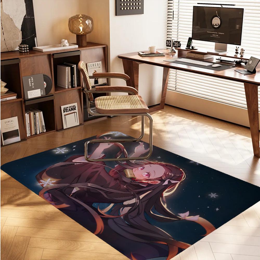 Kamado Nezuko Demon S-Slayer Bathroom Mat Anti-slip Absorb Water Long Strip Cushion Bedroon Mat Hotel Decor Mat