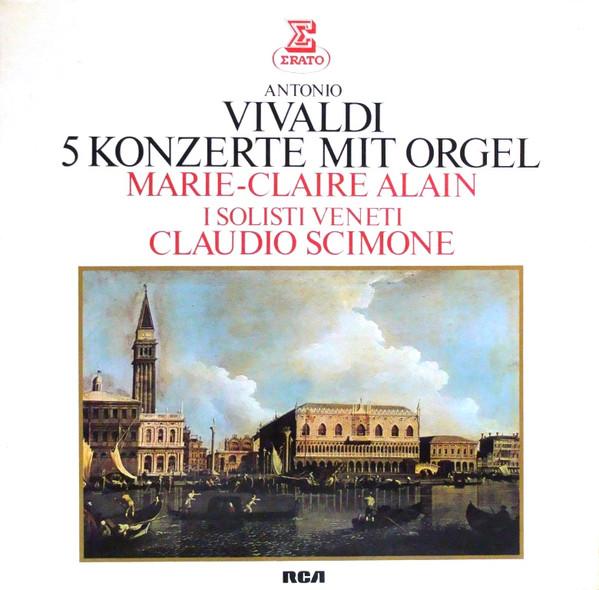 

LP Record ANTONIO VIVALDI MARIECLAIRE ALAI 5 Konzerte Mit Orgel ZL30607 Erato 1978 Germany Classical Used