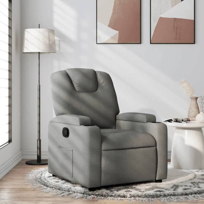 VidaXL Fauteuil Inclinable, Chaise de Relaxation avec Dossier, Siège avec Accoudoirs Rembourrés Salle de Séjour, Moderne, 372366