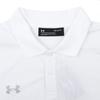 Under Armour Solid Color Breathable Straight Cut Short Sleeve Polo Shirt Men Tops White 23500507-100