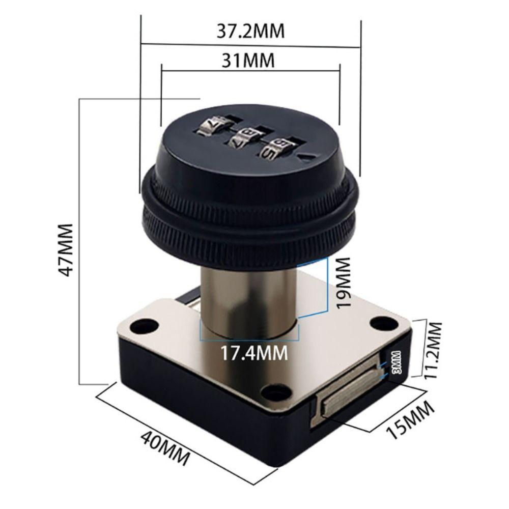 Easy To Install Cabinet Password Lock Keyless Mechanical Password Lock Password Door Lock  Bathroom