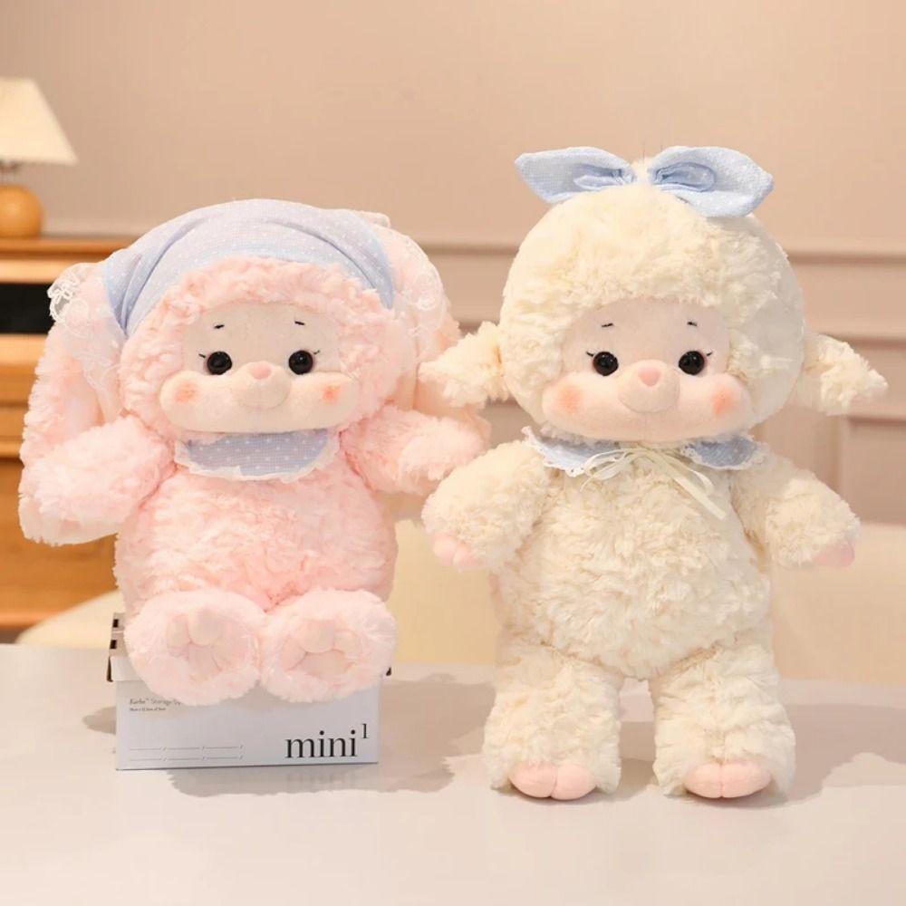 Fluffy Sheep Plush Doll Cartoon Animal Fluffty Doll Creative Lamb Plush Toy  Birthday Gift