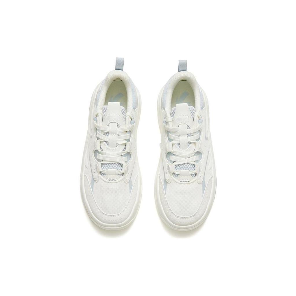 Anta Life Collection Abrasion Resistant Breathable Low Top Skateboard Shoes Women's White Blue 122328052-2