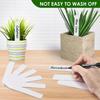 100PCS hot-selling plant label number plate garden green plant gardening succulent potted plant planting record card punching sign