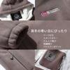 Manatsulife Hooded Polar Fleece WT9819 Men's Jacket, Full-Zip, Warm, Outdoor, Cold-Proof, Windproof, Autumn/Winter, (L, Khaki)