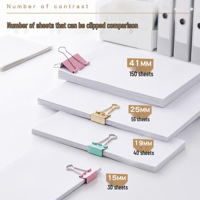 DL DINGLI Colored Metal Binder Clips