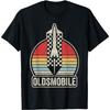 Vintage Classic Car Show Checkered Rocket Logo T-Shirt