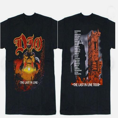 Dio Last In Line Tour VTG 80s T Shirt Vtg Concert Tour TShirt Heavy Metal Roc Unisex T-Shirt S