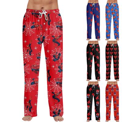 Herren Allover Printed Home Pants Schlafanzughose Lange Hose Pyjamahose Yogahose