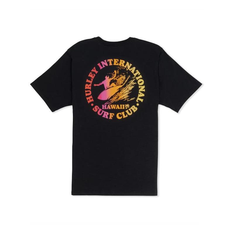 Outdoor Skateboarding and Surfing Hurley Pattern Printing Summer Luxury Brand Pure Cotton Men s and Women s T-shirt Short Sleeve S разноцветный