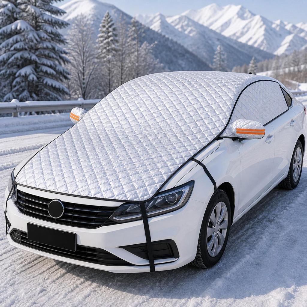 Windproof Full-Coverage Car Snow and Sun Cover Waterproof Windshield