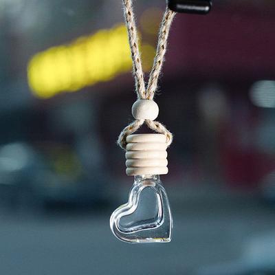 Anhänger Auto hängen Parfüm Liebe Flasche Auto Abgabe Aromatherapie Flasche leeren Glasbehälter