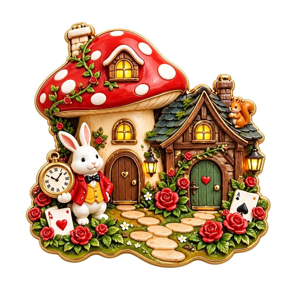 3D Relief Refrigerator Magnet Cute Theme 3D Refrigerator Stickers Kitchen Decor