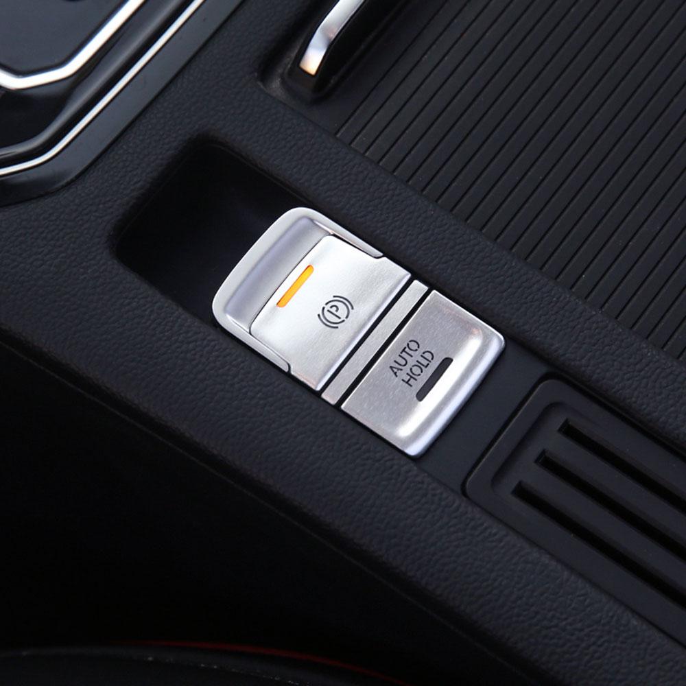 3Pcs For VW Golf 7 7.5 MK7 AT 2015-2019 Car Handbrake Hold P Button Sticker Cover Trim Protection Auto Accessories