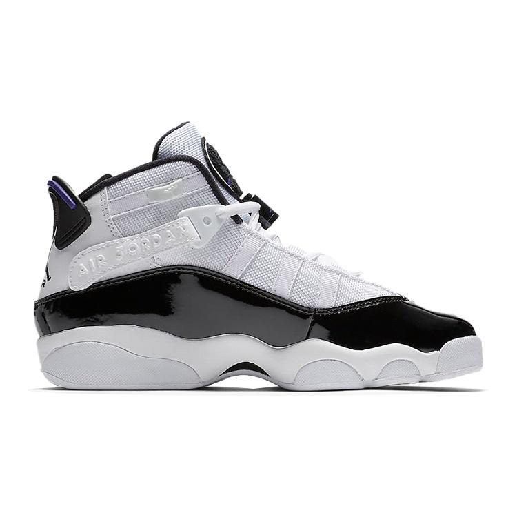 (GS) Air Jordan 6 Rings 'White Black' Kids' 323419-104