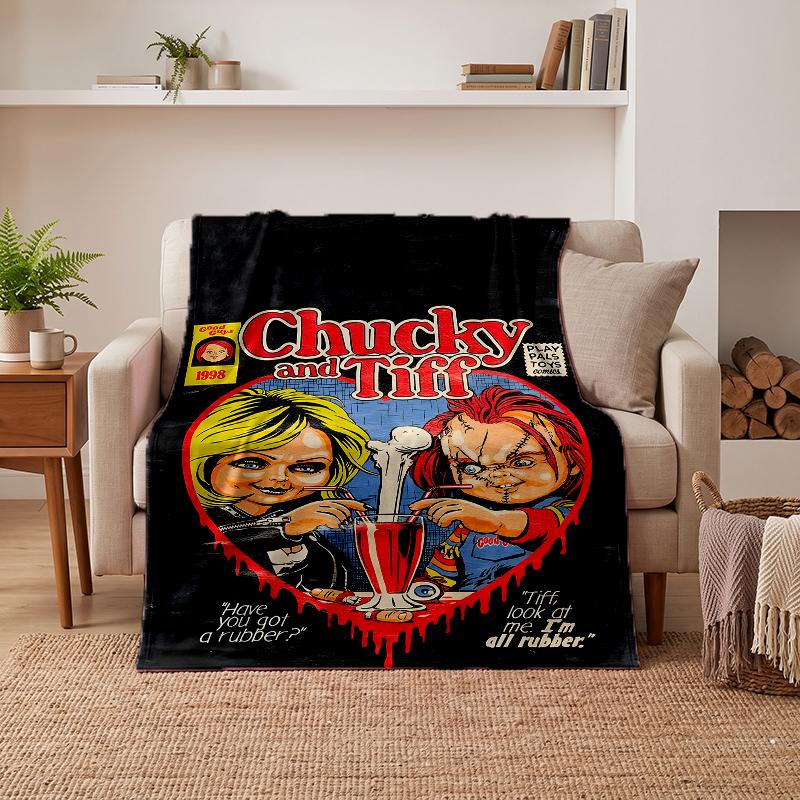 Chucky Soft Warm Flannel Blankets Comfortable Blanket for Home Decoration Gifting
