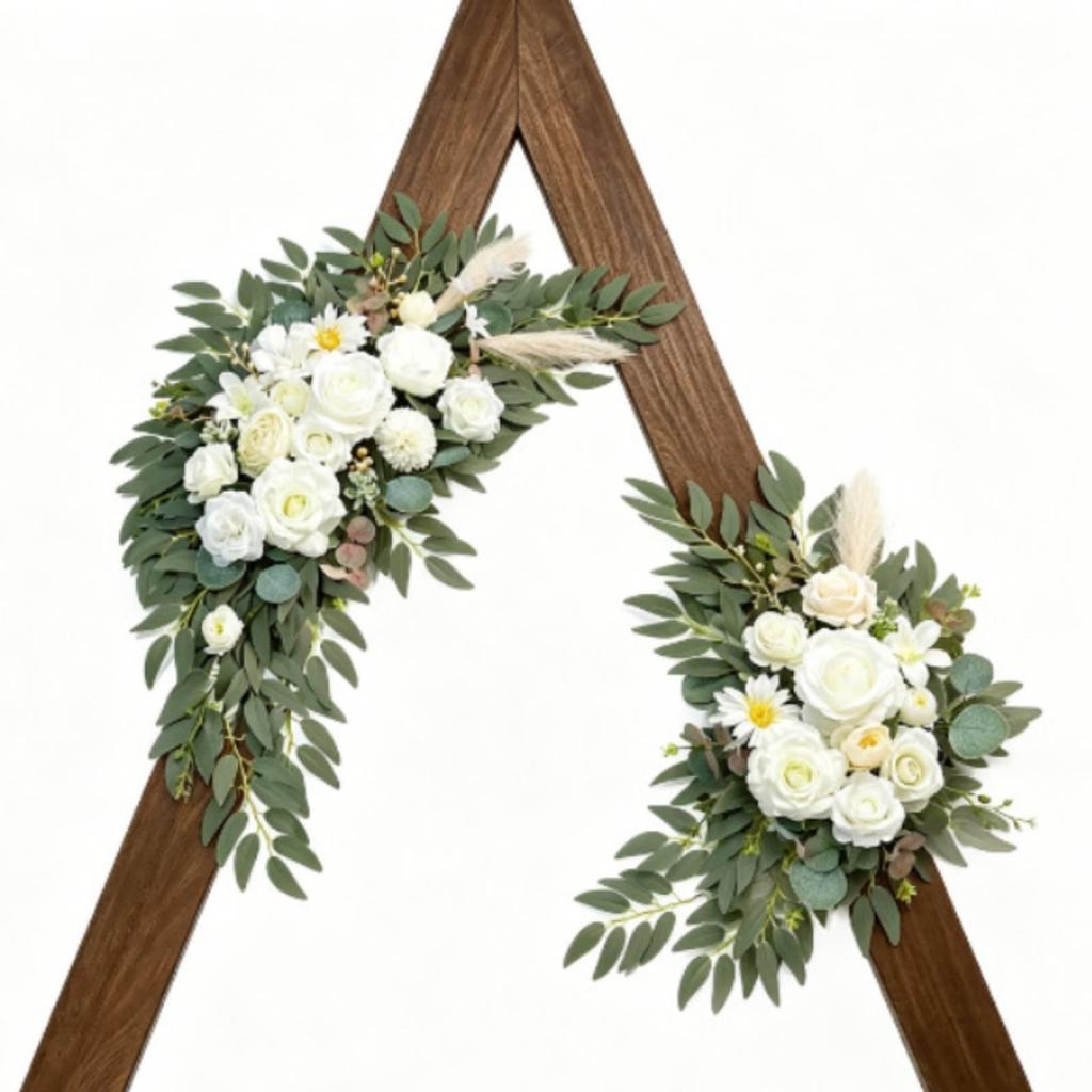 Chair Back Floral Decoration Elegant Decorations Versatile for Brides