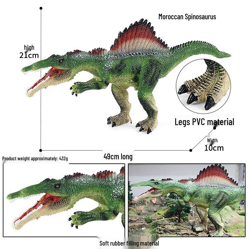Jurassic Simulation Dinosaur Toys: Spinosaurus, Tyrannosaurus Rex, Mosasaurus
