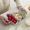 Christmas Tree Shape Living Room Candy Snacks Nuts Seeds Dry Fruits Plastic Plate Dishes Bowl Breakfast Plates Tray Tableware