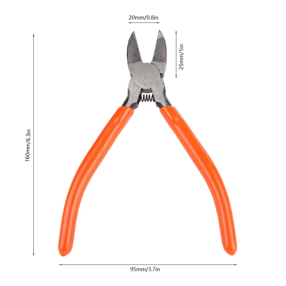 Industrial Steel Electronic Side Cutter Cable Cutting Pliers Tool(5in)