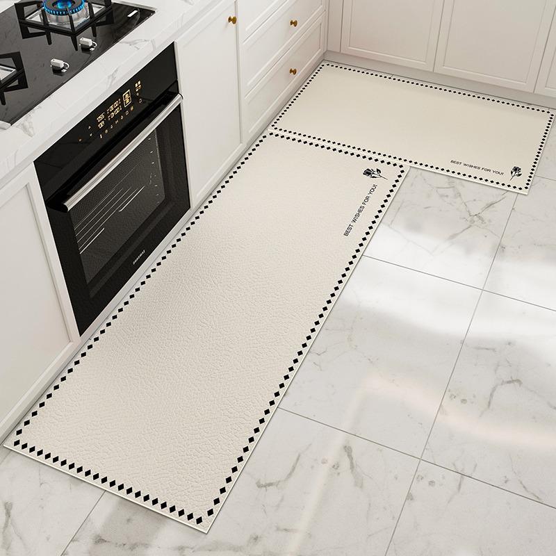 Kitchen Floor Mat Waterproof Non-slip Pvc Carpet Leather Mats Oil-proof Anti-slip Area Rug Home Decoration Alfombra De Cocina