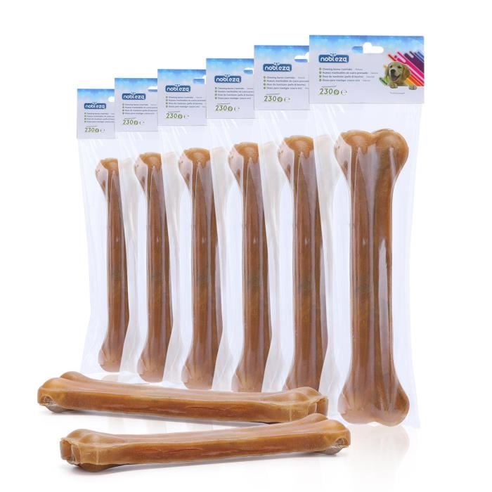 Os À Mâcher - NOBLEZA - Lot De 6 - 100% Naturel - 1380g - Pour Chien Adulte - 25cm