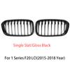 Front Bumper Racing Radiator Mesh Grill For BMW 1 Series F20 F21 Facelift 2015-2019 Year Gloss Matte Black M Color Carbon Print OUVKF1