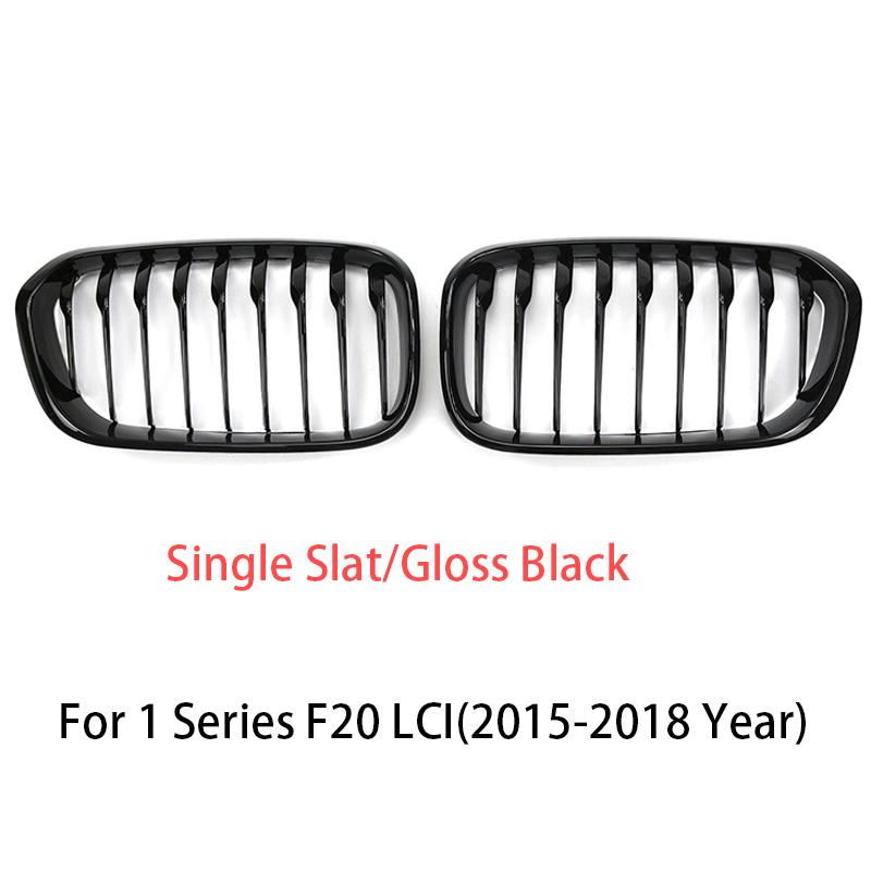 Front Bumper Racing Radiator Mesh Grill For BMW 1 Series F20 F21 Facelift 2015-2019 Year Gloss Matte Black M Color Carbon Print OUVKF1