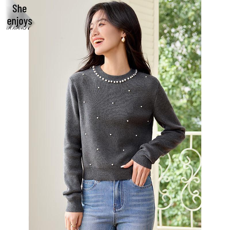 Women's Beaded Knit Sweater