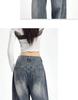Wide-Leg American Style Retro Jeans for Women - Spring/Autumn 2026 Collection - Relaxed Fit, Baggy, and Floor-Length