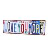 Above Door Street Sign Large Size Vibrant Colors Vintage Metal Sign for Home Cafes Wall Decor