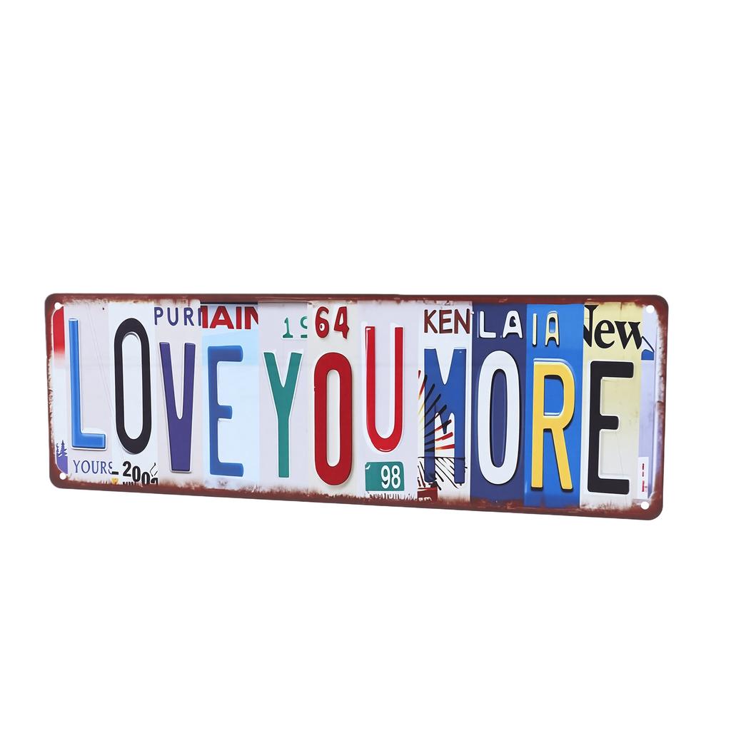 Above Door Street Sign Large Size Vibrant Colors Vintage Metal Sign for Home Cafes Wall Decor