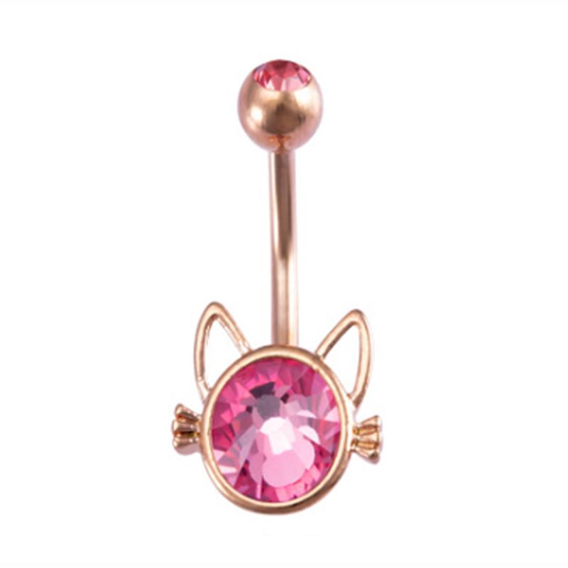 Anello Ombelico a Forma di Cuore Ornamento Goccia d'Acqua 14G Bilanciere Piercing Ombelico Pendente Belly Nombril Piercing Gioielli Donna