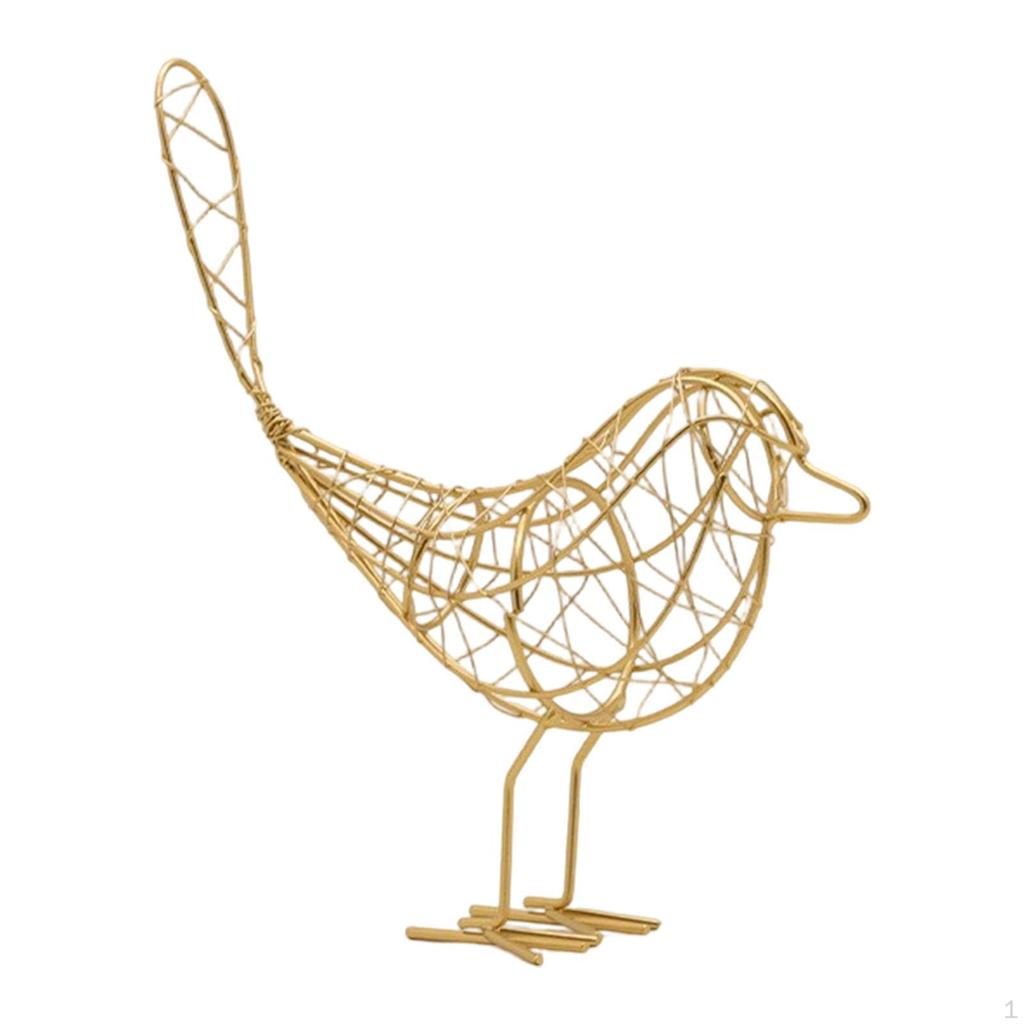 Vogelstatue für Heimdeko Geschenk Metallfigur Tierfigur Tischdekoration Schrank