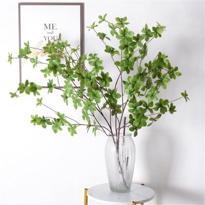 4Pcs Artificial Greenery Stems Ficus Stems Ficus Twig Artificial Ficus Branches Leaf Artificial Plants for Home Office Decor