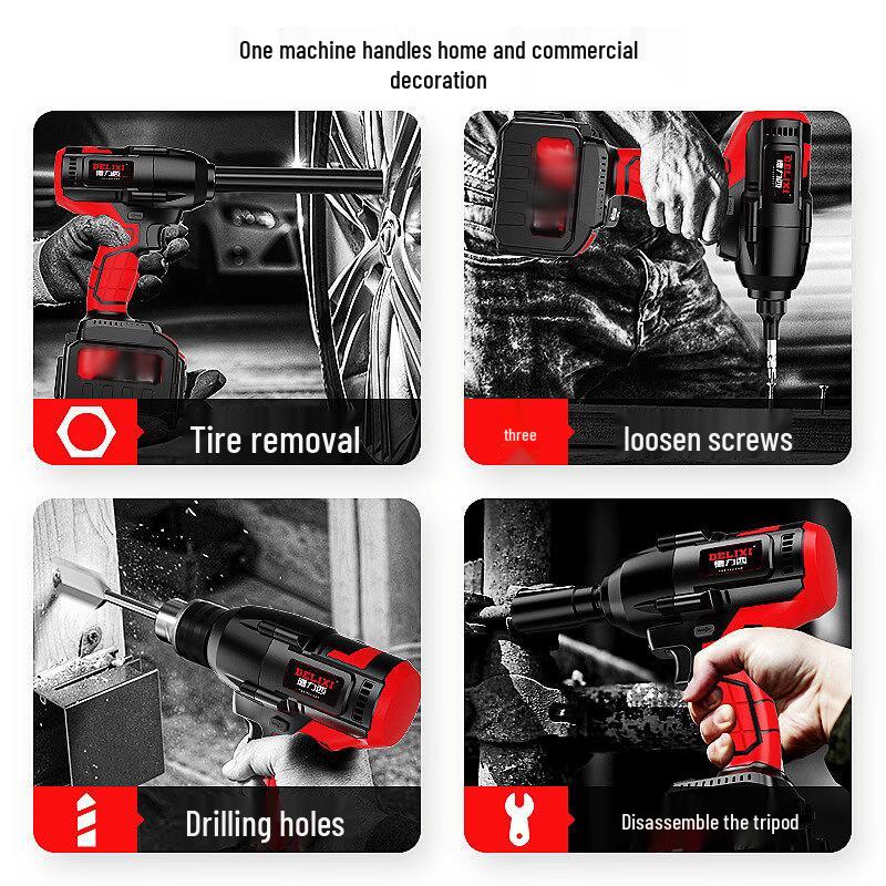 DELIXI Brushless Electric Impact Wrench CN plug (adapter included)