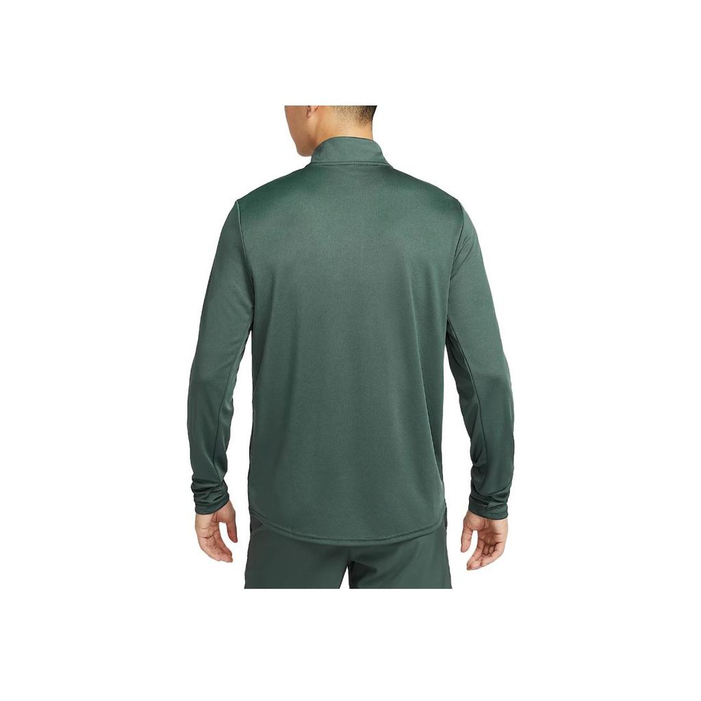Nike Dri-Fit Pacer Quick-Dry Running Stand Collar Knitted Long Sleeve Outdoor T-Shirt Men Tops Green FQ2495-338