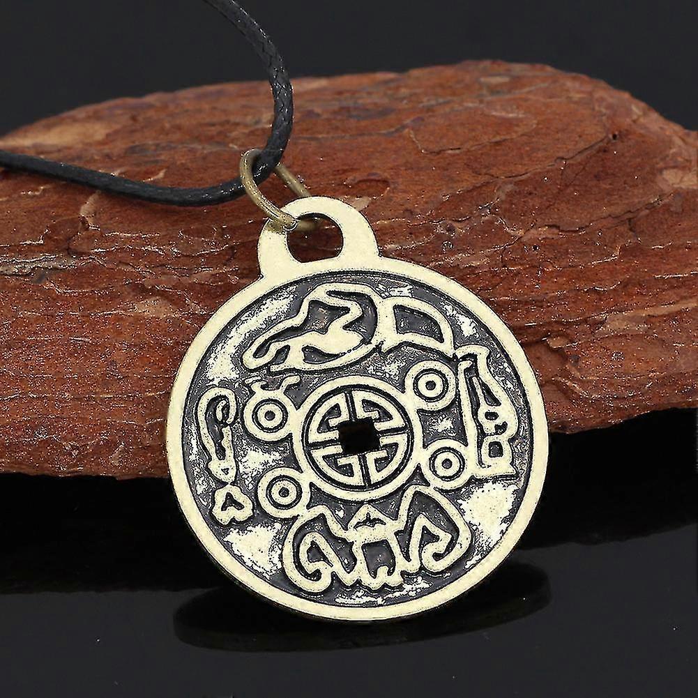 Die Eigenschaften von Feng Shui Geld-Amulett-Halskette Schmuck im Vintage-Stil Geschenk für Männer Frauen (ruigou)
