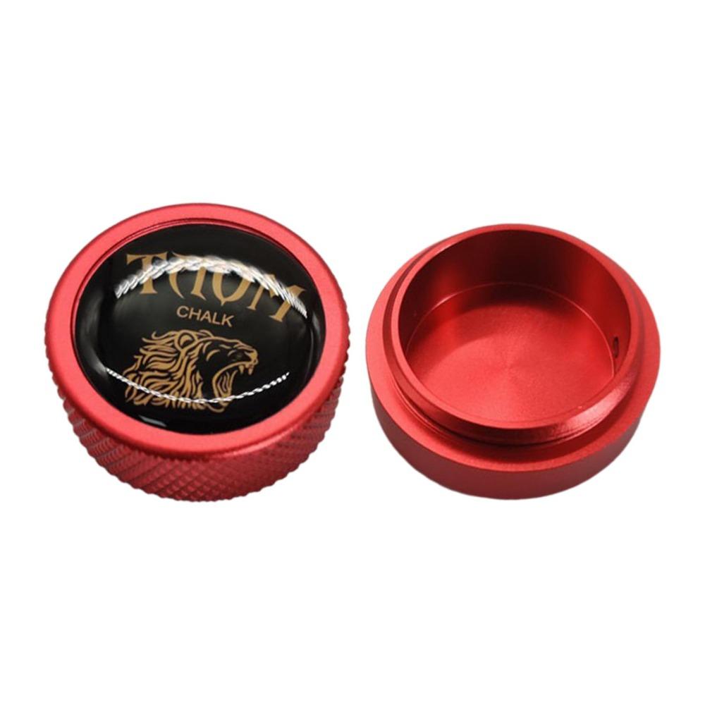 Aluminum Zinc Zinc Alloy Pool Chalk Holder Round Shaped Chalk Tip Case  Billiards Accessories