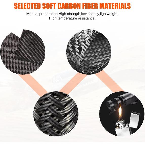 Car C-Pillar Window Panel Cover Trim Compatible with Nissan Z Fairlady 400Z RZ34 2023-2025,Soft Carbon Fiber C-Pillar Trim Molding Cover Decorative