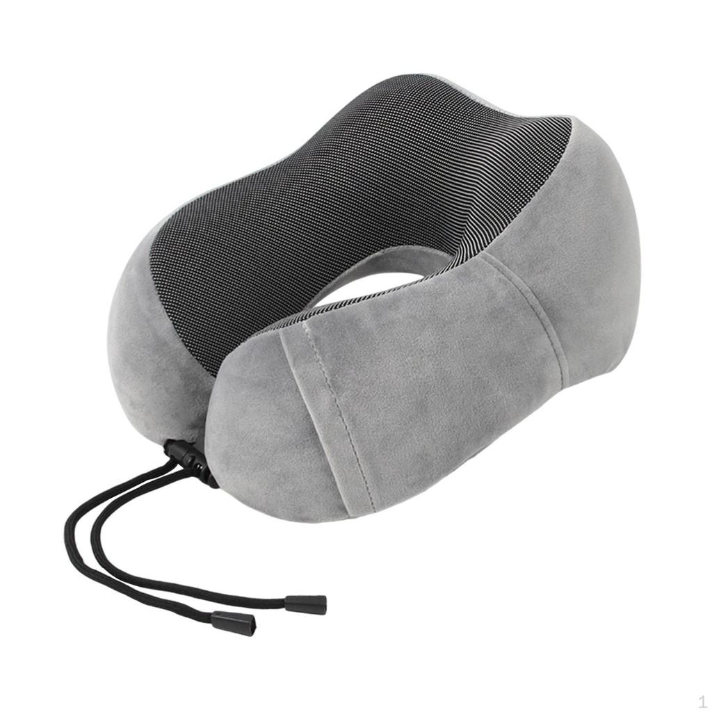Travel Pillow Cervical Support Ultralight Portable Soft U Shaped Washable Cover for Sleeping