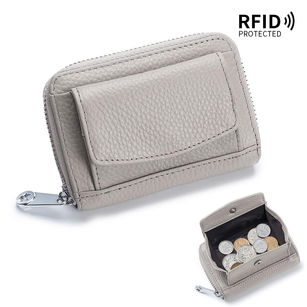 

Женский кошелек-органайзер для карт RFID в японском стиле, новый мини-мультихолдер для карт на молнии, кошелек для мелочи большой вместимости